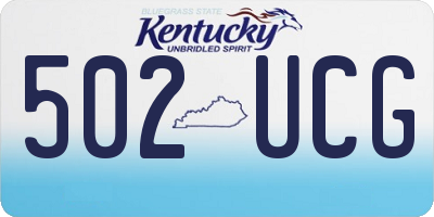 KY license plate 502UCG
