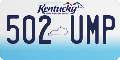KY license plate 502UMP