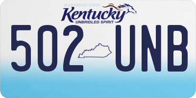 KY license plate 502UNB