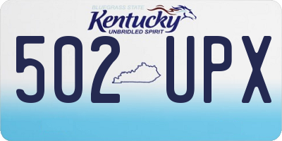 KY license plate 502UPX