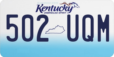 KY license plate 502UQM
