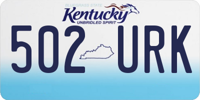 KY license plate 502URK