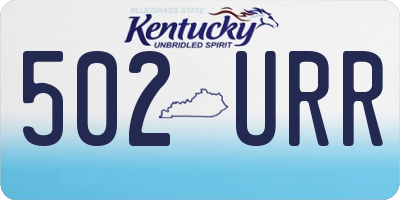 KY license plate 502URR