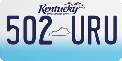 KY license plate 502URU