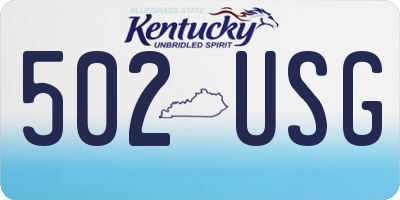 KY license plate 502USG