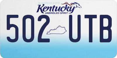 KY license plate 502UTB