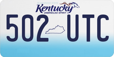 KY license plate 502UTC
