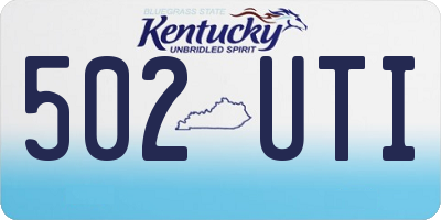 KY license plate 502UTI