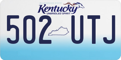 KY license plate 502UTJ