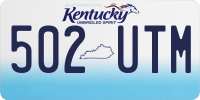 KY license plate 502UTM