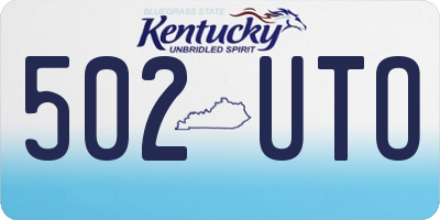 KY license plate 502UTO