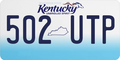 KY license plate 502UTP