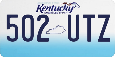 KY license plate 502UTZ