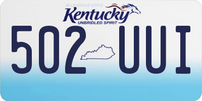 KY license plate 502UUI
