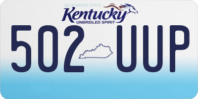 KY license plate 502UUP