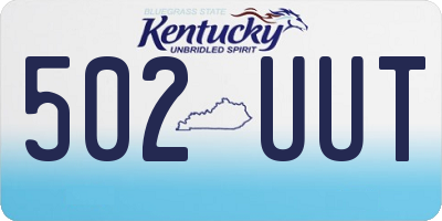 KY license plate 502UUT