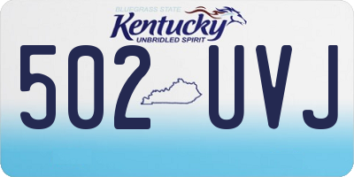 KY license plate 502UVJ
