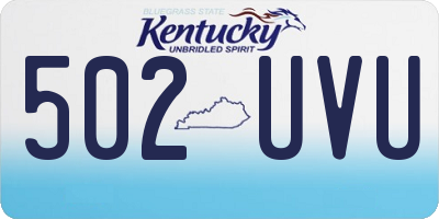 KY license plate 502UVU