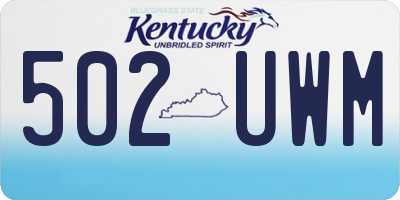 KY license plate 502UWM
