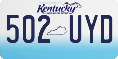 KY license plate 502UYD