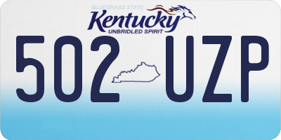 KY license plate 502UZP