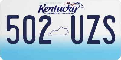 KY license plate 502UZS