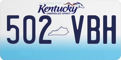 KY license plate 502VBH