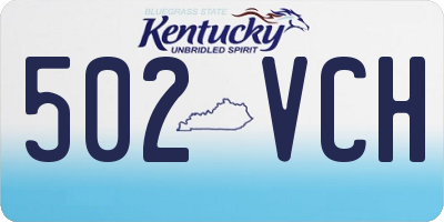 KY license plate 502VCH