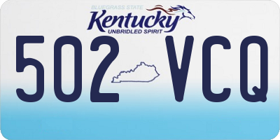 KY license plate 502VCQ