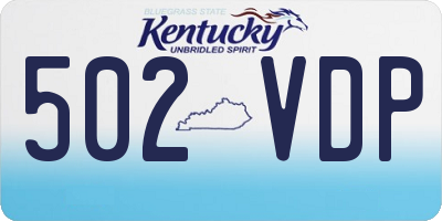 KY license plate 502VDP