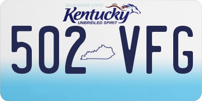 KY license plate 502VFG