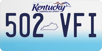 KY license plate 502VFI