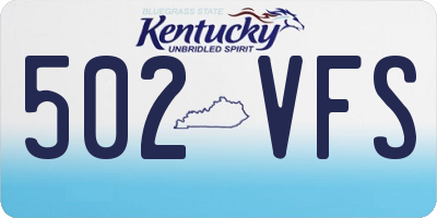 KY license plate 502VFS