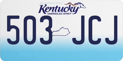 KY license plate 503JCJ