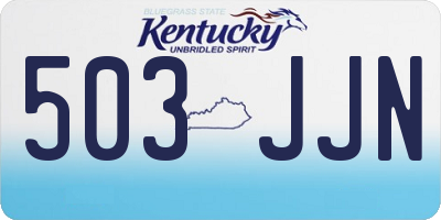 KY license plate 503JJN
