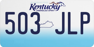 KY license plate 503JLP