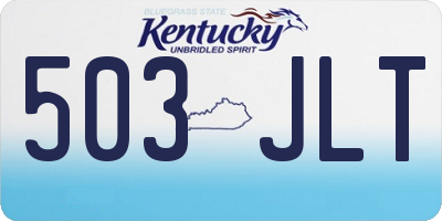 KY license plate 503JLT