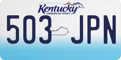 KY license plate 503JPN