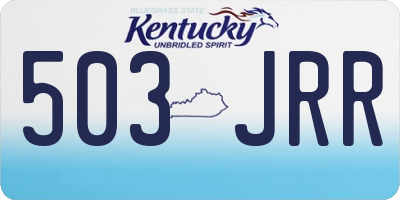 KY license plate 503JRR