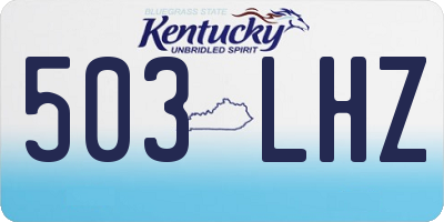 KY license plate 503LHZ