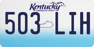 KY license plate 503LIH