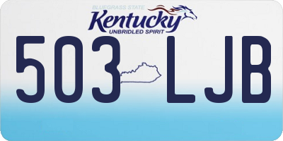 KY license plate 503LJB