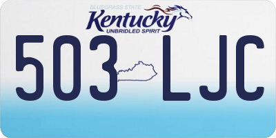 KY license plate 503LJC