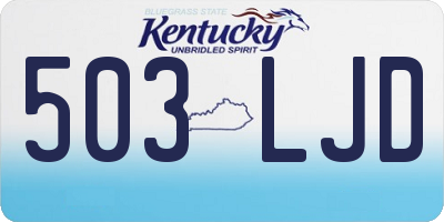 KY license plate 503LJD