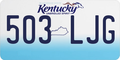 KY license plate 503LJG