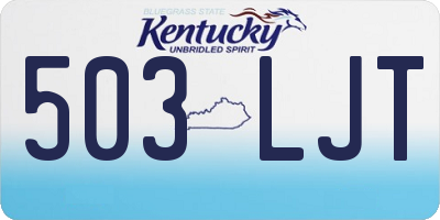 KY license plate 503LJT