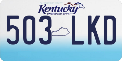 KY license plate 503LKD