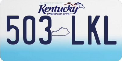 KY license plate 503LKL