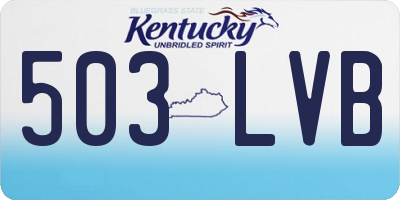 KY license plate 503LVB