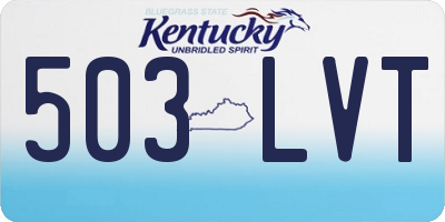 KY license plate 503LVT